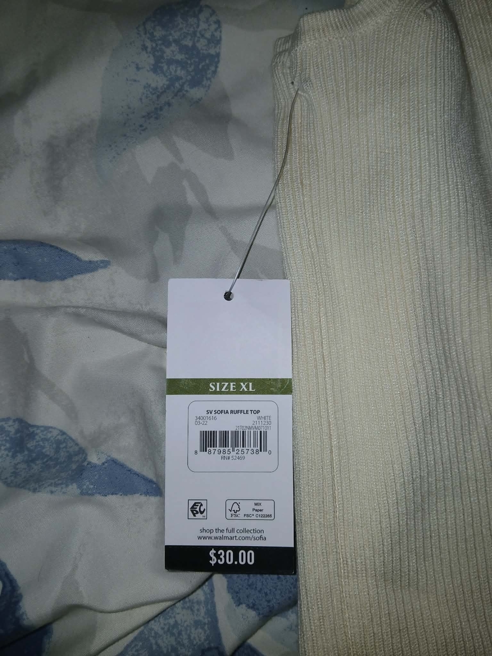 sofia by sofia vergara One-Shoulder Ruffle Tank - Cream - Picture 4 of 6